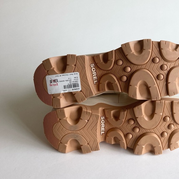 New Sorel Natural Seasalt Waterproof Leather Lug Outsole Chelsea Boots size 7.5 - Picture 10 of 14